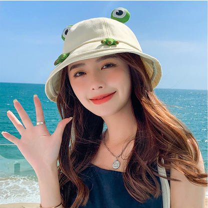 Kawaii Frog Bucket Hat