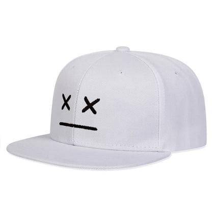 Unisex XX Smiley Face Embroidery Hip-hop Hats