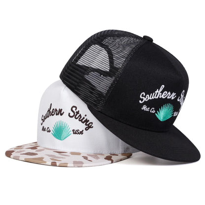 Unisex Southern String Embroidery Hip-hop Net Hats