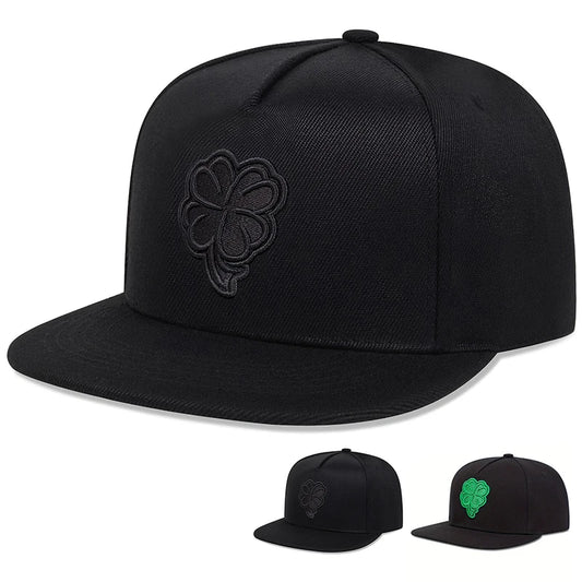 Unisex Clover Embroidery Hip-hop Hats