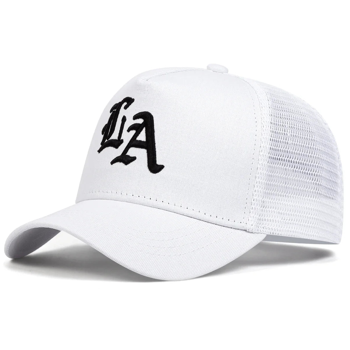 Unisex LA Letter Embroidery Baseball Net Caps
