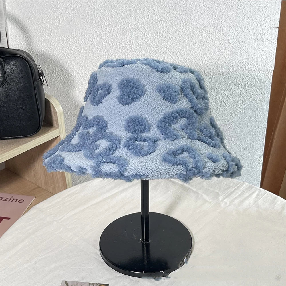 Lambskin Love Jacquard Warm Bucket Hat