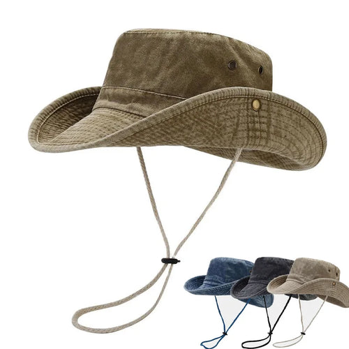 Cotton Solid Bucket Hat Unisex