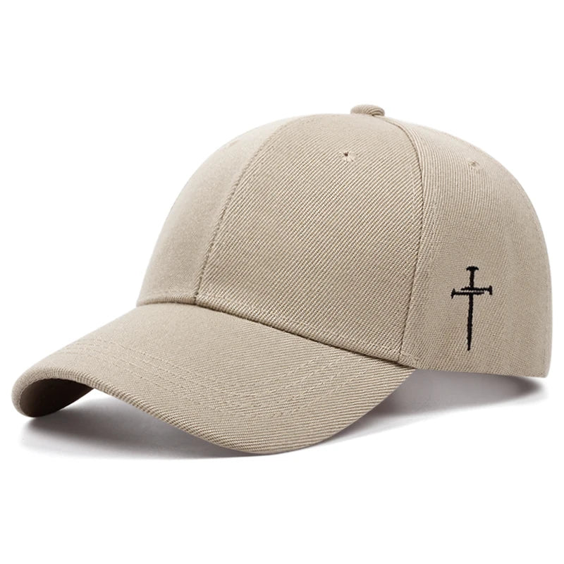 Side Cross Embroidery Baseball Cap
