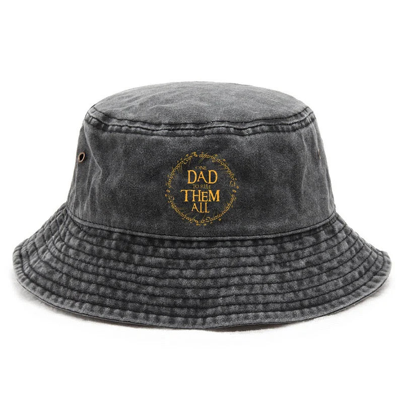 Customize Cotton Washed Vintage Dad Funny Parenting Bucket Hat