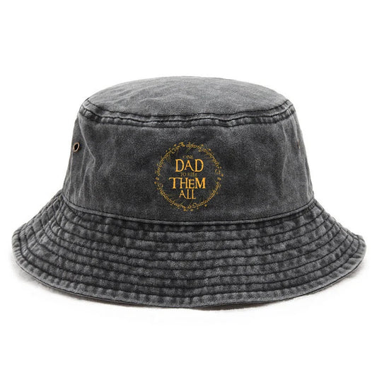 Customize Cotton Washed Vintage Dad Funny Parenting Bucket Hat