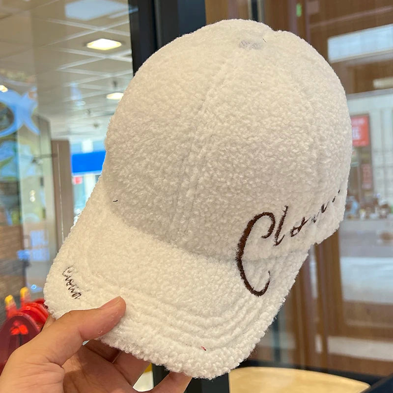 Autumn Winter Embroidered Letter Baseball Cap
