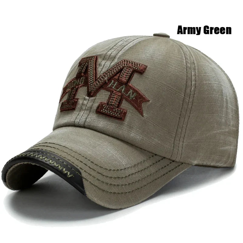 Washed Casual Embroidered Outdoor Baseball Cap