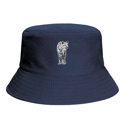 Surreal Multi Legged Hyena Graphic Print Winter Bucket Hat