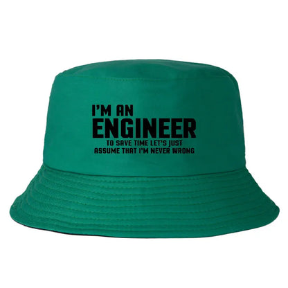 I Am Engineer Funny Cotton Bucket Hat