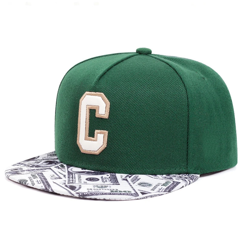 Creative C Letter Street Pop Snapback Cap