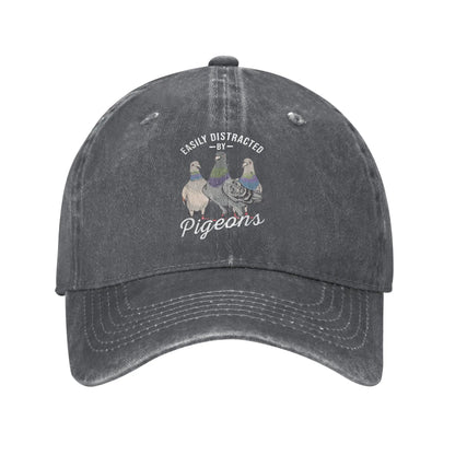 Easily Distracted Pigeon Lover Baseball Cap