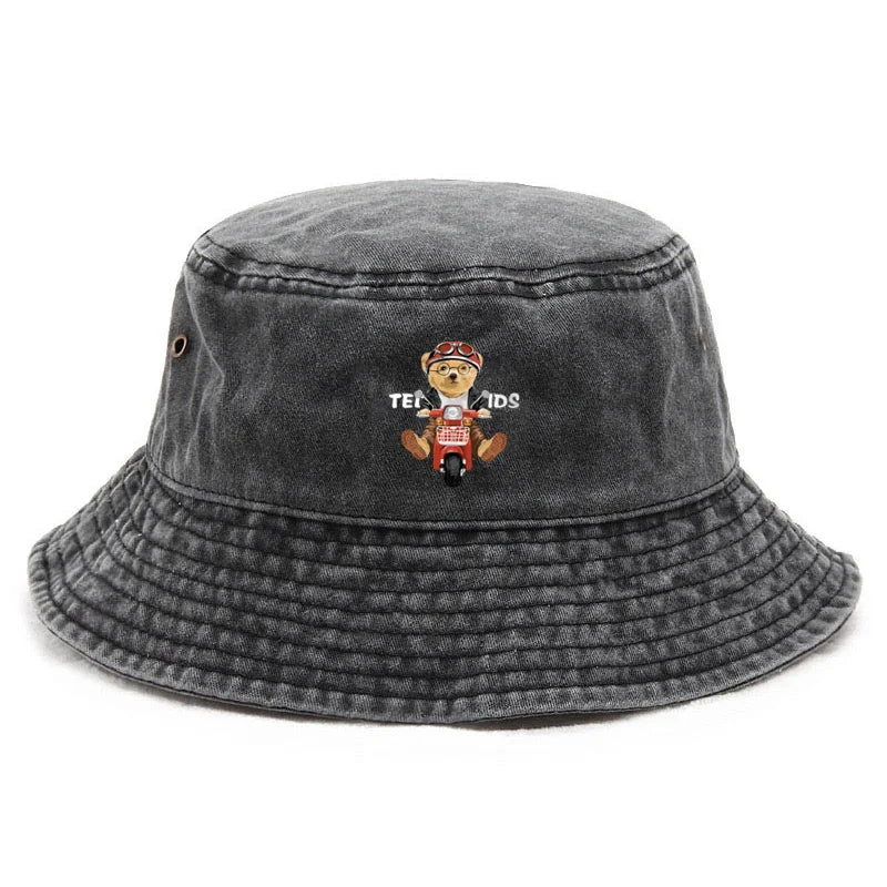 Customize Cotton Washed Vintage Retro Adventure Bucket Hat