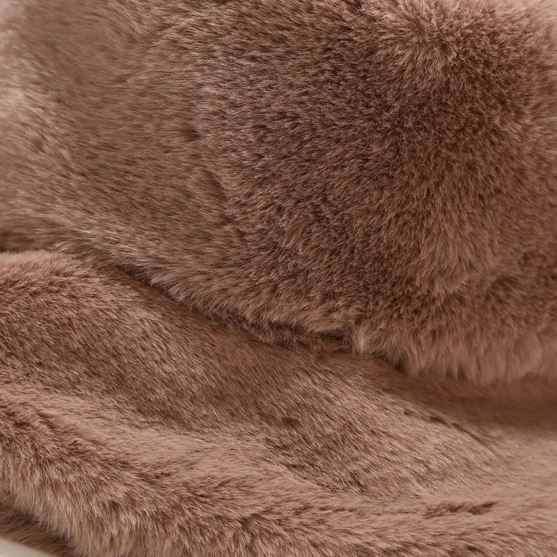 Fluffy Faux Fur Winter Bucket Hat