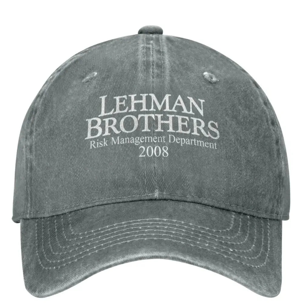 Lehman Brothers Embroidery Vintage Trucker Cap Unisex