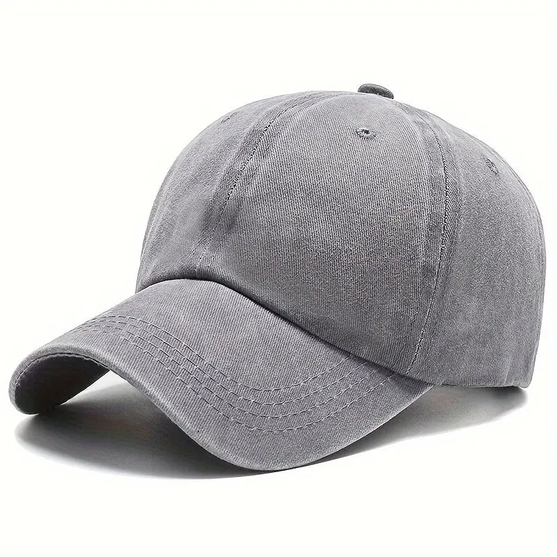 Men Women Unisex Baseball Cap Adjustable Solid Color Casual Hat