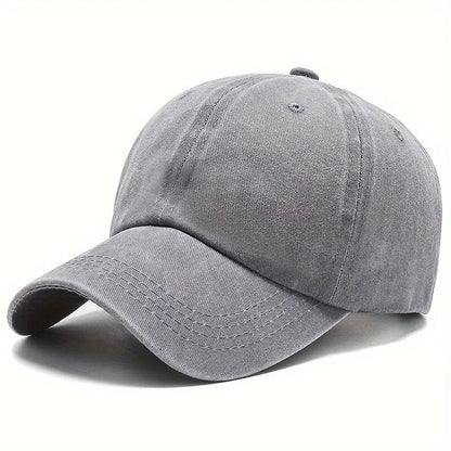 Men Women Unisex Baseball Cap Adjustable Solid Color Casual Hat