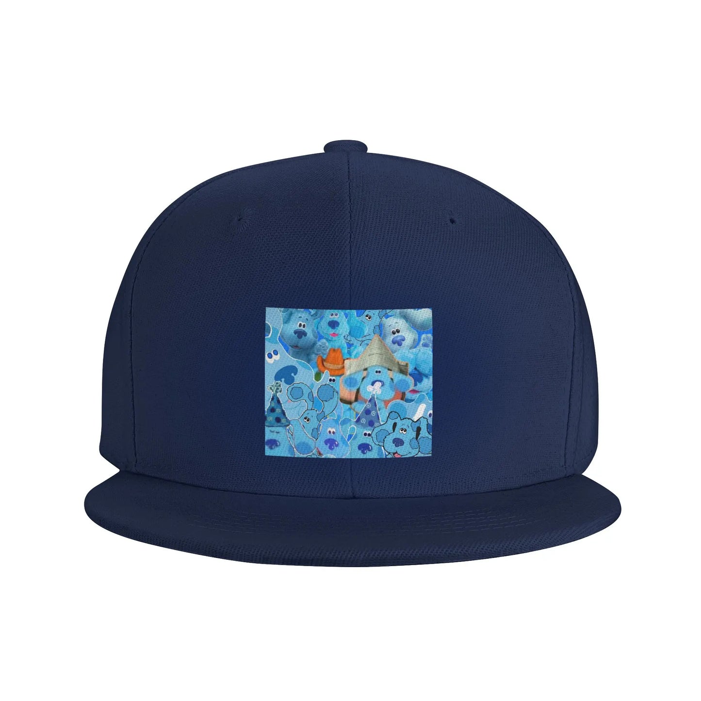 Blue Cartoon Dog Kids Style Snapback Cap