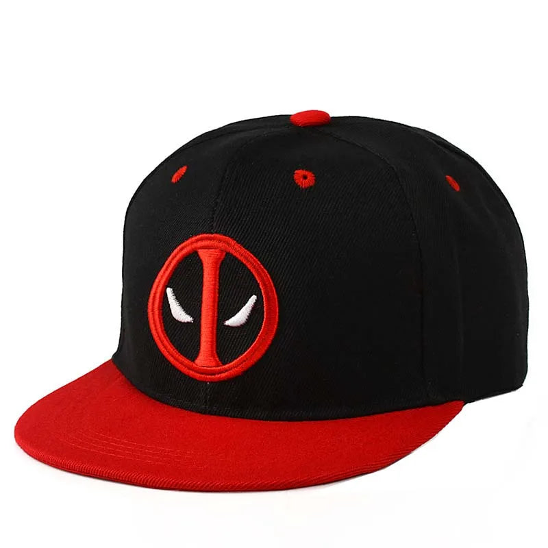 Deadpool Cosplay Flat Brim Baseball Cap