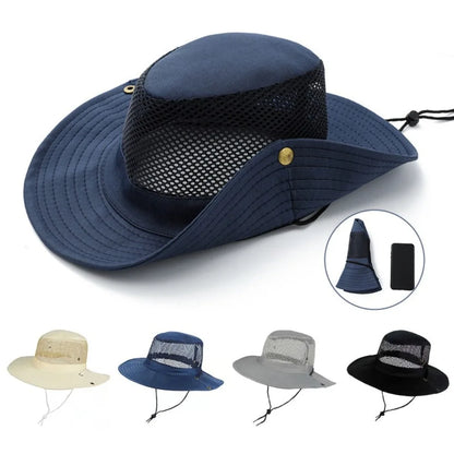 Breathable Foldable Mesh Bucket Hat