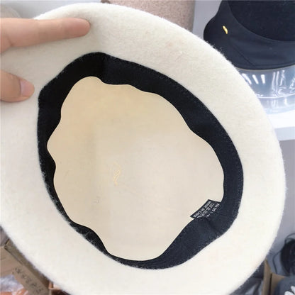 Women's Retro Wool Butterfly Bucket Hat