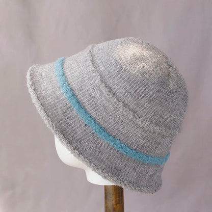 Striped Wool Knitted Bucket Hat