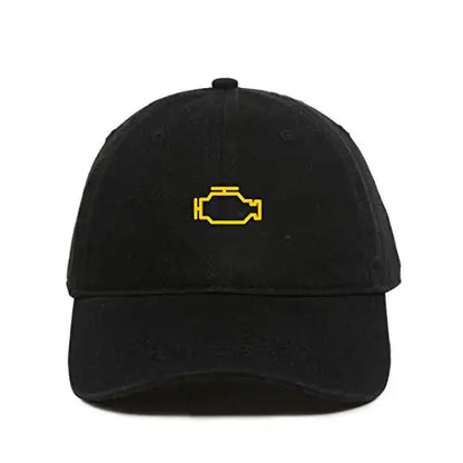 Check Engine Light Cotton Adjustable Baseball Cap