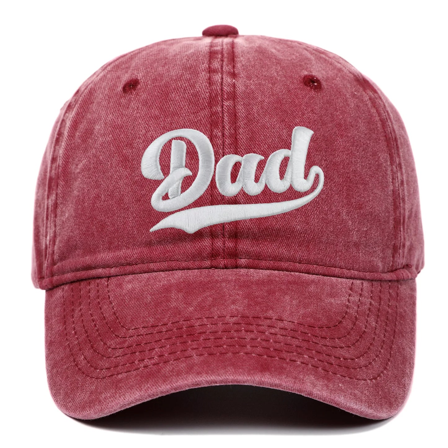 DAD MOM Embroidered Retro Washed Baseball Cap