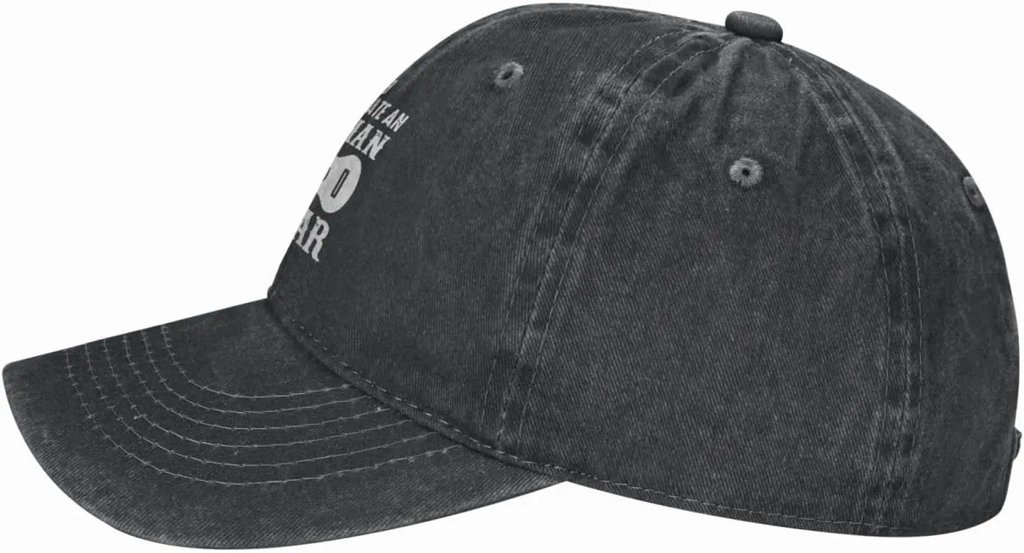 Never Underestimate Old Man With Guitar Baseball Cap