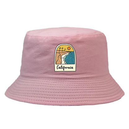 California Sun Pattern Reversible Outdoor Bucket Hat