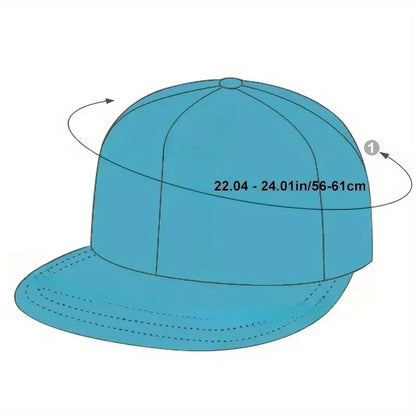 Fashion SR Letter Embroidery Snapback Cap