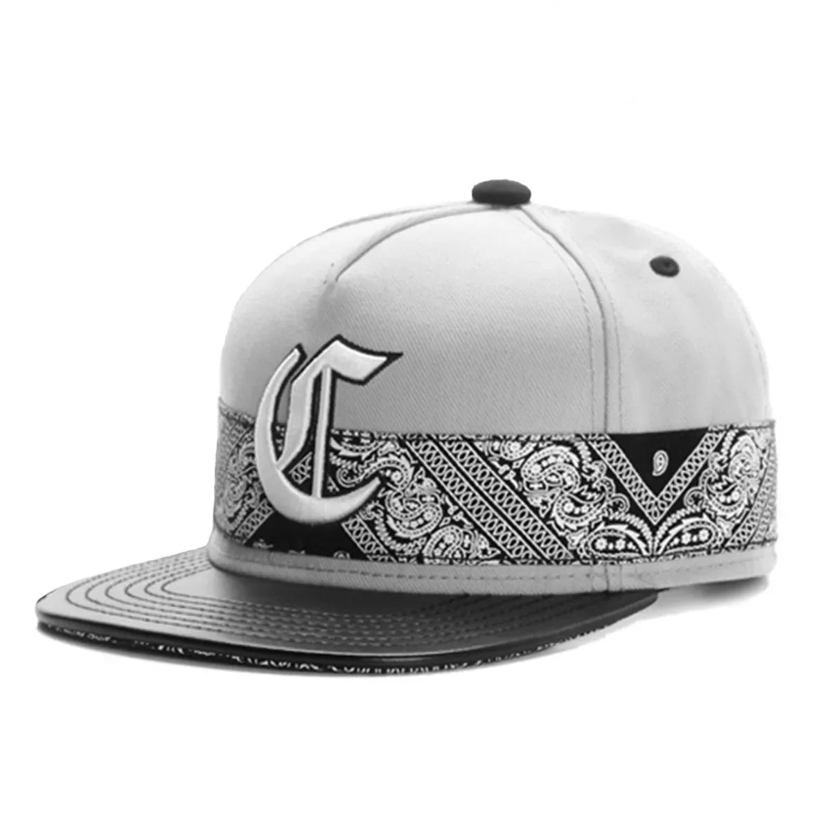 Streetwear Printed Flat Brim Snapback Cap