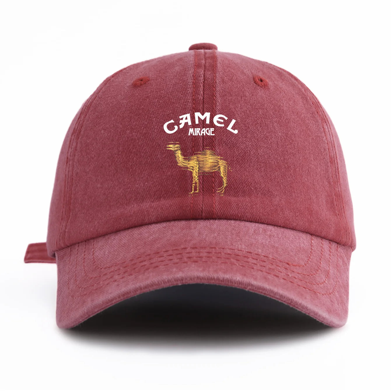 Camel Print Washed Retro Dad Baseball Cap
