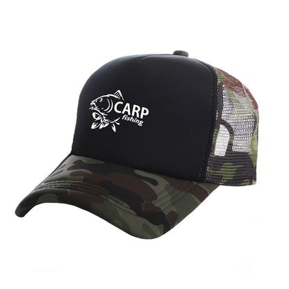Funny Carp Fishing Trucker Baseball Cap