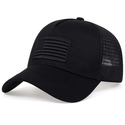 Flag Mesh Baseball Cap Summer Breathable Hat