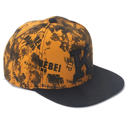 K Letter Hip Hop Snapback Cap