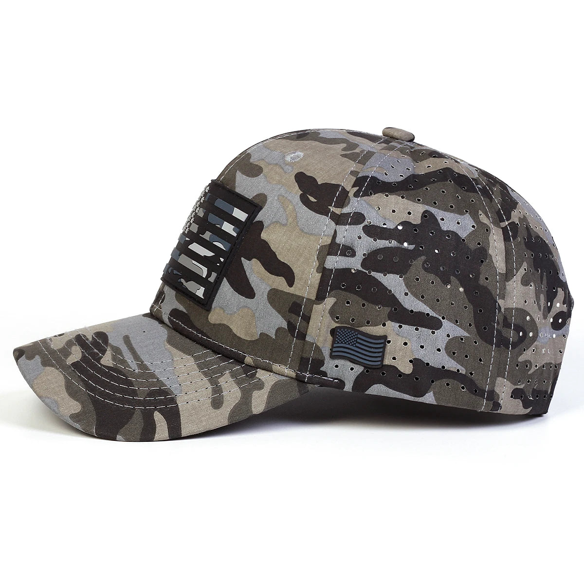 Unisex American Flag Embroidery Baseball Net Caps