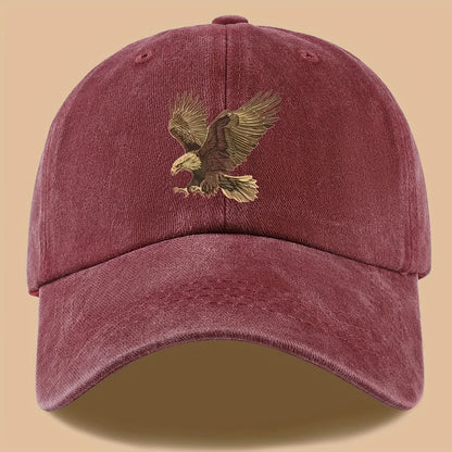 Eagle Print Adjustable Outdoor Vacation Baseball Cap