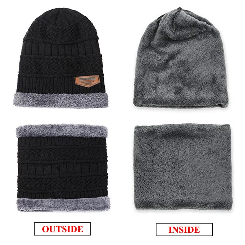 Knitted Wool Winter Beanie Hat