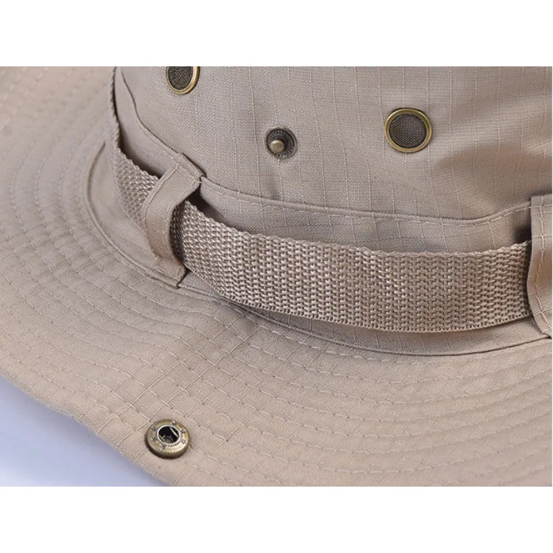 Summer Outdoor UV Protection Wide Brim Bucket Hat