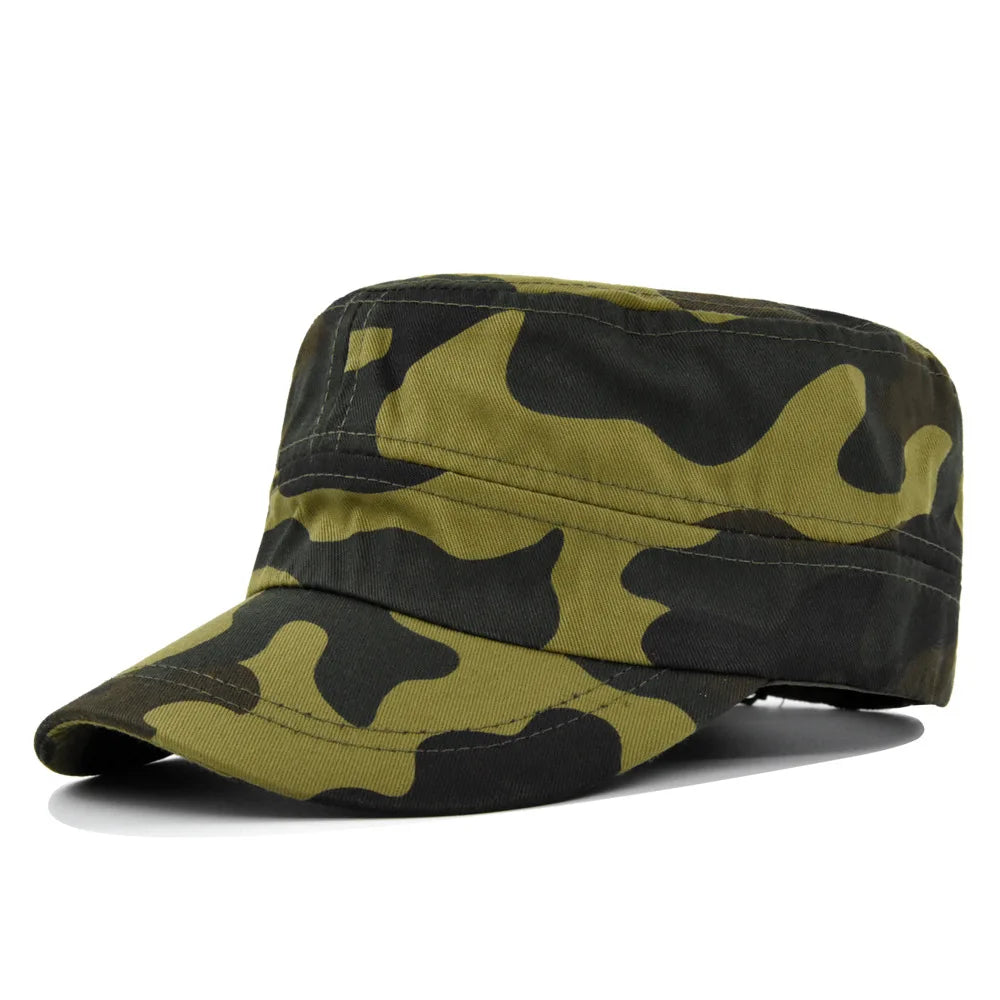 Camouflage Flat Brim Outdoor Baseball Hat