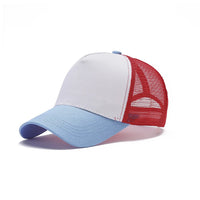 Blue white red