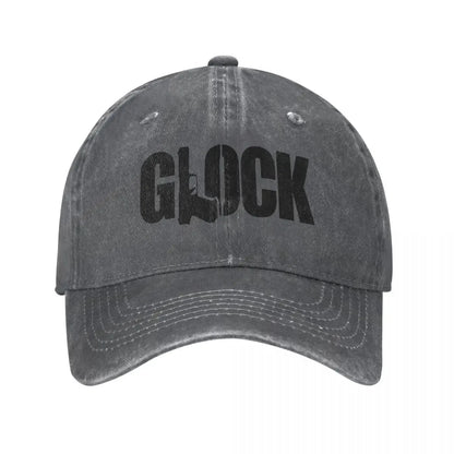 Glock Tactical Distressed Denim Snapback Cap