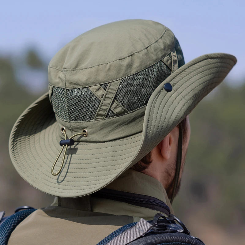 Breathable Nylon Big Eaves Bucket Hat