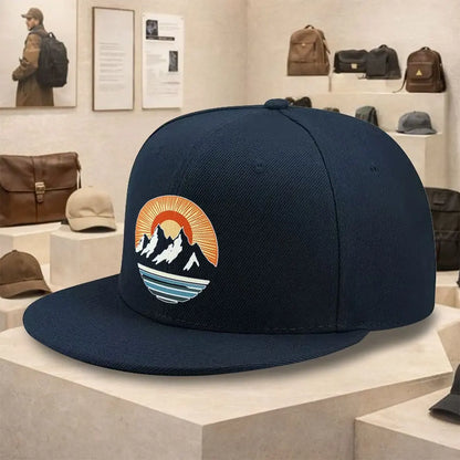 Mountain Sunset Graphic Unisex Snapback Cap