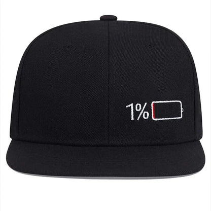 Unisex Battery Embroidery Hip-hop Hats