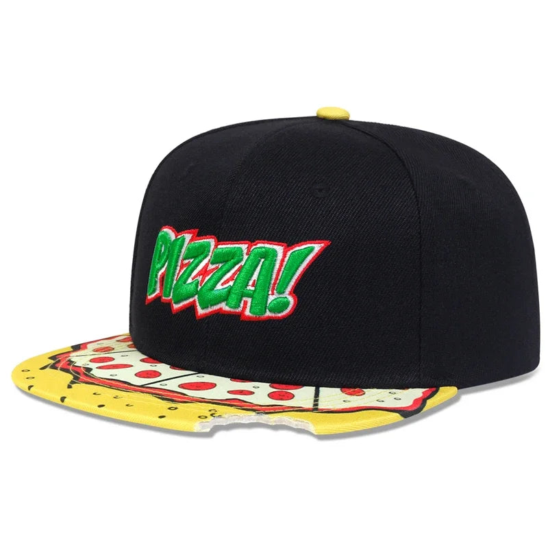 Eye Pizza Embroidered Baseball Cap