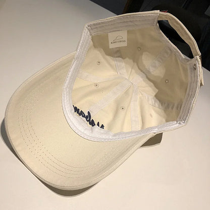 RICYGVM Letter Embroidery Solid Color Baseball Cap