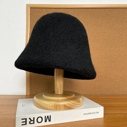 Women's Oversized Sherpa Winter Bucket Hat