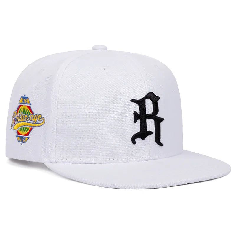 Fashion Primary Logo Embroidered Hip Hop Snapback Cap